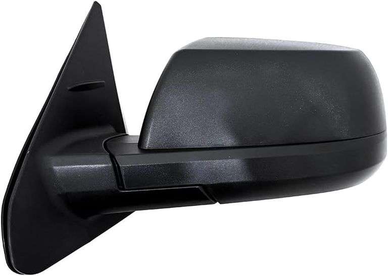 Fit for Toyota Tundra 2014-2019 Door Mirror Assembly with Textured Black Cover Power Heated Glass with Signal Light and Blind Spot with Memory and Power Folding 18 Pins Left Driver Side LH image