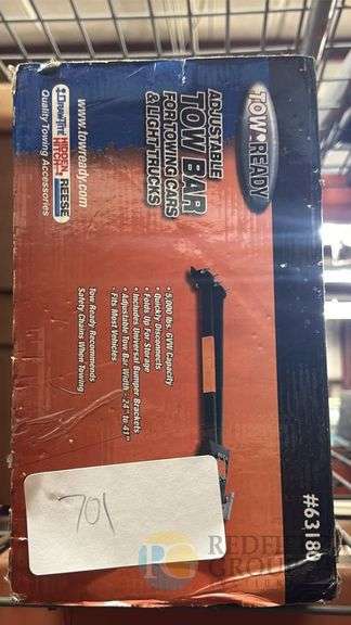 Tow Ready Adjustable Tow Bar Model 63180, 5,000 lbs Capacity image