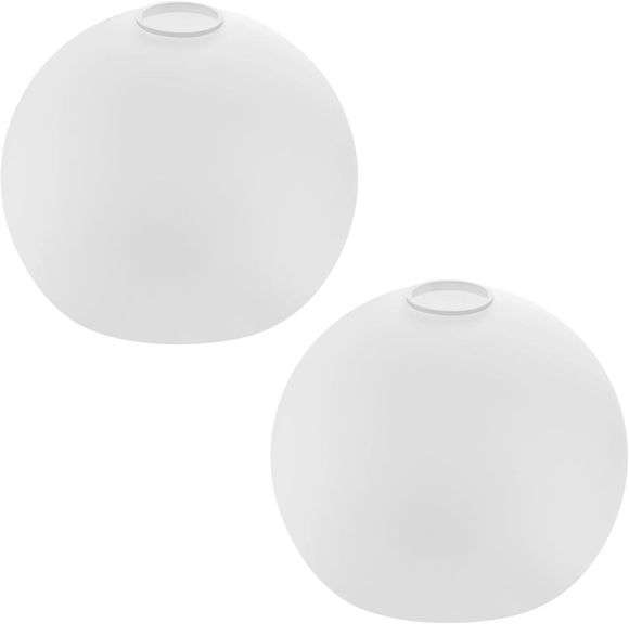 Fixture Replacement Globe Shade with 1.65 Inch Fitter, 8 Inch Diameter, E26 Base 1-5/8 In Fitter, Glass Lampshade Cover for Pendant Wall Sconce Chandelier image