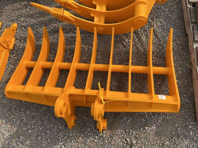 FUTURE 44" Dense-Teeth Excavator Rake - Fits CAT 3-5 Ton image
