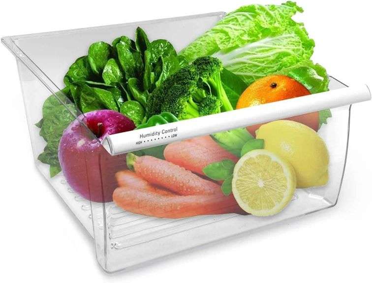 2188656 Crisper Bin, compatible with Whirlpool Refrigerator,Fridge Drawers,Kenmore Refrigerator Parts,Whirlpool Shelf Replacement- WP2188656,2188656 Fridge Crisper Drawer (Upper) image