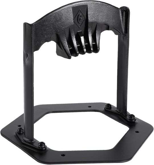 Gardguard XXL Firewood Kindling Splitter Stand with Cover - Cast Steel Manual Log Splitter Wedge, Heavy Duty Wood Splitter Tool, Safe Easy Kindling Firewood Cutter Cracker Portable, 15.8 LBS (Black) image