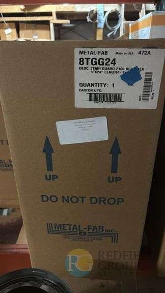 Metal-Fab 8TGG24 Temp Guard 2100 Chimney Pipe, 8" Diameter, 24" Length image