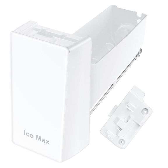 Upgraded DA97-20156A Refrigerator Ice Container Assembly Compatible with Samsung Ice Tray Replacement DA97-20156B Ice Bucket RF28R7201SR RF28HMEDBSR RF28R6201SR Refrigerator Ice Maker Ice Bin image