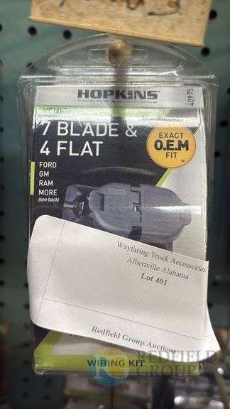Hopkins 40975 Trailer Wiring Connector Kit, 7 Blade & 4 Flat image