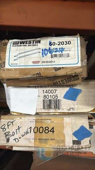 Westin 50-2030 Platinum Oval Bed Rails, 8 ft, Bolt Down, Fits Full Size Long Bed image