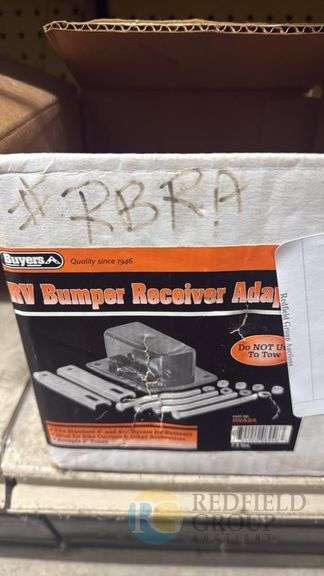 Buyers Products RV Bumper Receiver Adapter, Bolt-On Installation, Steel image