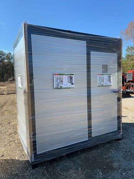 KJ K1522 Portable Restroom - Complete w/ Shower, Toilet, Sink & Fan image