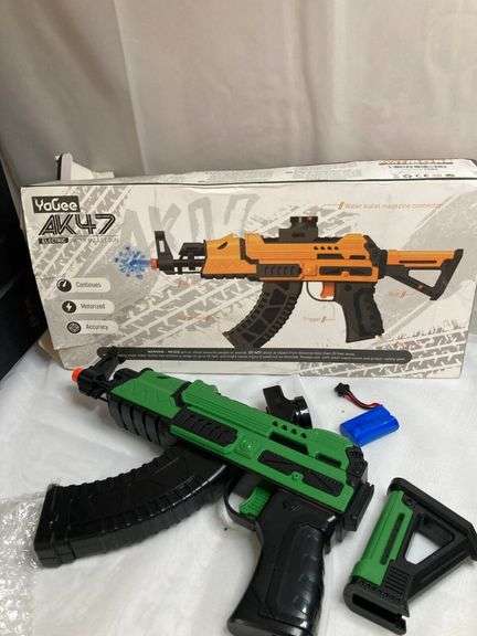 YaGee AK47 Green Black Detachable Butt Eco-Friendly Electric Water Bullet Gun image