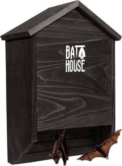 Bat Houses for Outdoors for Tree, 2 Chamber Bat Boxes for Outside to Attract Bats to Land and Roost, Durable and Easy to Hang image