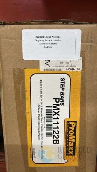 ProMaxx PMX11122B Step Bars for 2019 Silverado/Sierra 1500, Black Finish image