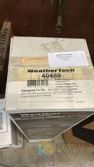 WeatherTech Cargo Liner for 2011-2019 Ford Explorer, Black, Serial: 40489 image