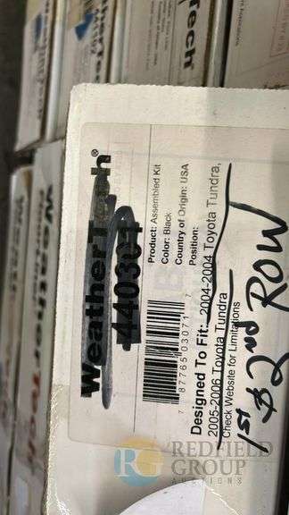 WeatherTech FloorLiner, Fits 2004-2020 Toyota Tundra, Black, Model: 44033P image