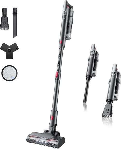 Cordless Vacuum Cleaner Ultra-Lightweight, Pet Vacuum Cleaners for Home with Powerful Suction, Stick Vacuum Cordless Rechargeable, Household Vacuum for Hardwood Floor, Carpet, Pet Hair, Car image