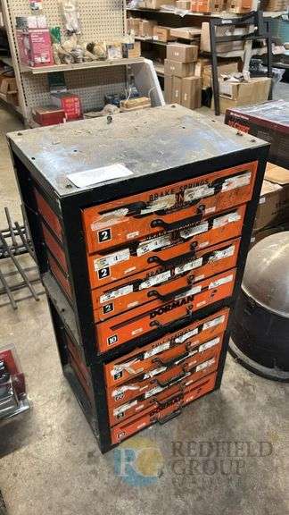 Vintage Dorman Metal Parts Organizer Cabinet, Full of Screws image