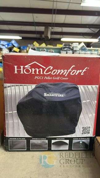 HomComfort PGC1 Pellet Grill Cover, 600D Polyester, Fits PG36 & PG30 image