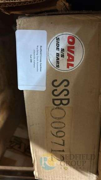 Oval SS Side Bars, SSB09712, Stainless Steel, Polished Finish, 75" Length image