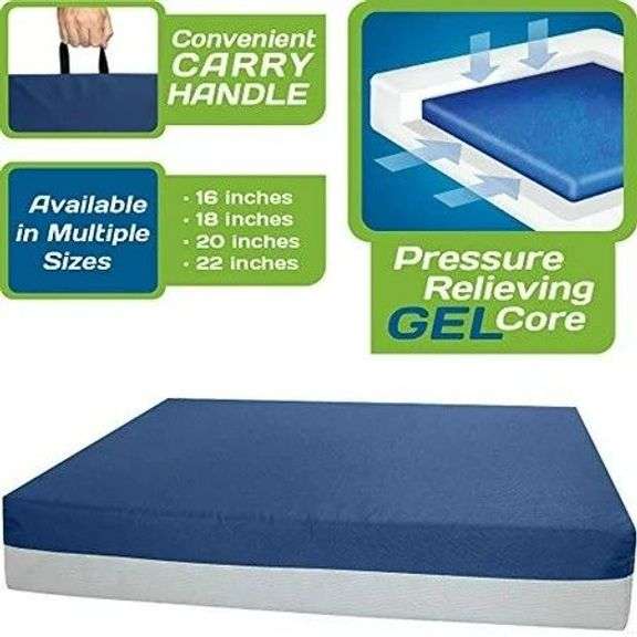 Kolbs Gel Extreme | Wheelchair Cushion Gel Seat Cushion | 3 Inch Thick (20" x 18" x 3") image