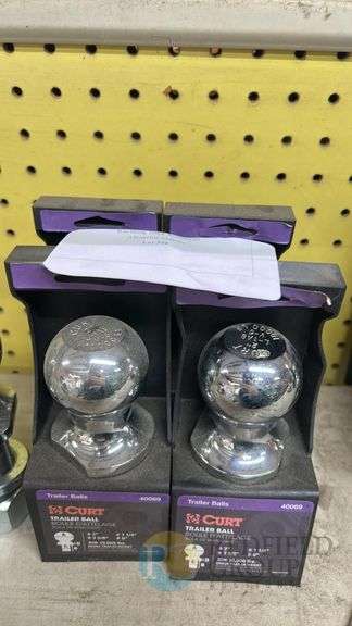 CURT 40069 Trailer Balls, 2" Diameter, 3,500 lbs Capacity, Chrome Finish image