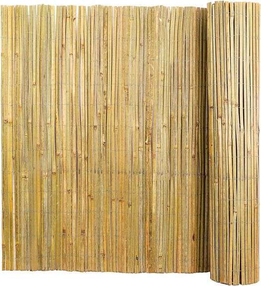 Natural Bamboo Slat Screening,6FT x 13FT Bamboo Fence Panel for Garden Privacy Fence Screen for Indoor or Outdoor (1.8m x 4m Approx) image