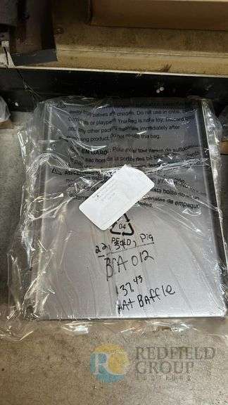 Heat Baffle Model BFA 012, 33.47 in Dimensions, Stainless Steel image