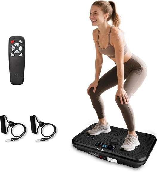 Shake Plate Vibration Exercise Machine for Lymphatic Drainage Massager & Weight Loss, 400 lbs Capacity Whole Body Vibrating Plate Workout for Women and Men image