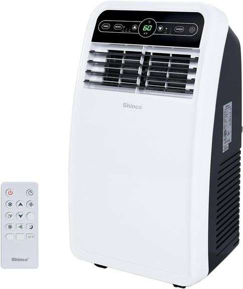 Shinco 8,000 BTU Portable Air Conditioner, AC Unit with Built-in Cool, Dehumidifier & Fan Modes for Room up to 200 sq.ft, Conditioner Remote Control, 24 Hour Timer, Installation Kit image