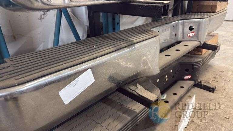 Fey Rear Bumper, Universal Series, Chrome Finish, Steel, Step Pad image