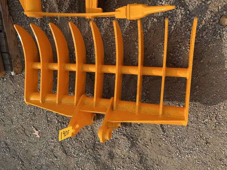 FUTURE 44" Dense-Teeth Excavator Rake - Fits CAT 3-5 Ton image