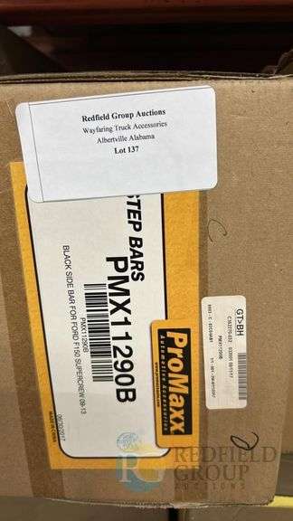 ProMaxx PMX-11290B Truck Step Bars, Black, Steel image