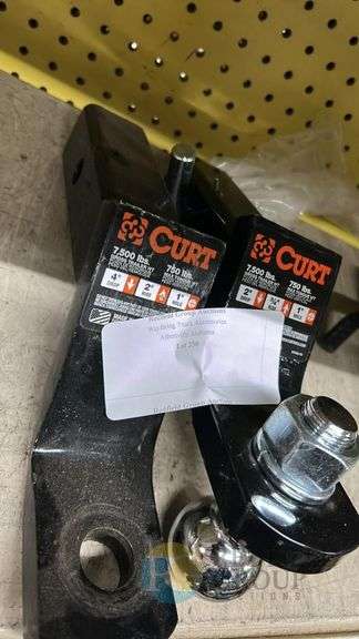 (2) CURT Ball Mount, 7,500 lbs Capacity, 2" Ball, 2" Drop, 2" Receiver image