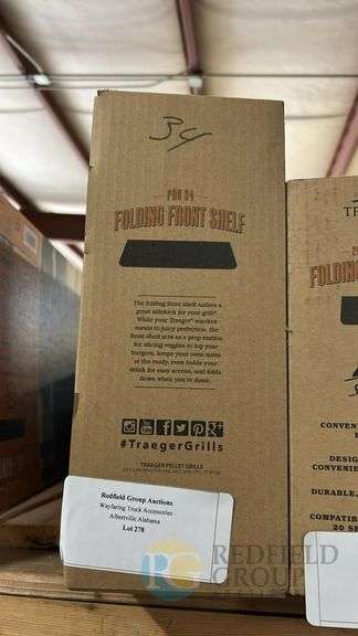 Traeger Pro 34 Folding Front Shelf, Steel Construction, Compatible With Pro 34 Grills image
