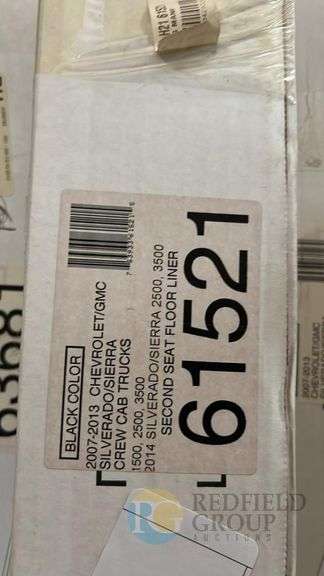 WeatherTech Second Seat Floor Liner, Model 61521, Black, for Chevrolet/GMC image