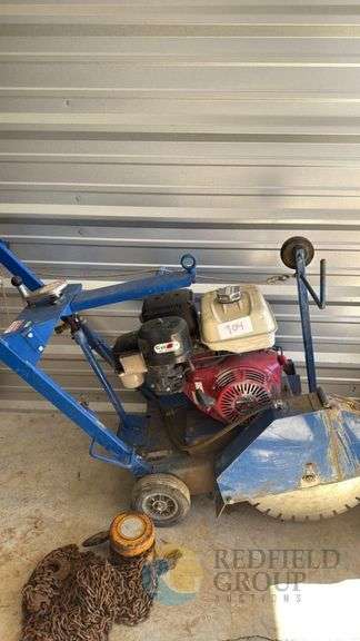 Dixie Diamond DDM10T8 Concrete Saw with Honda GX270 Engine, 14" Blade image