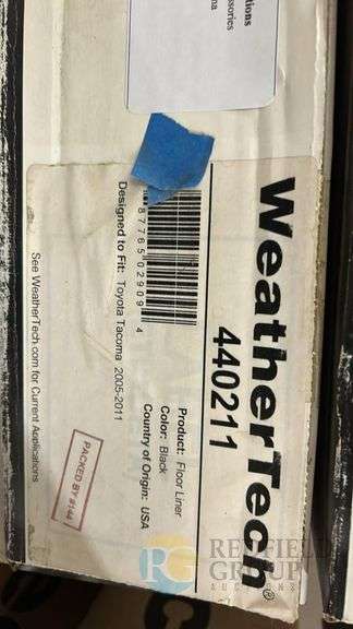 WeatherTech 440211 Floor Liner for Toyota Tacoma 2005-2011, Black image