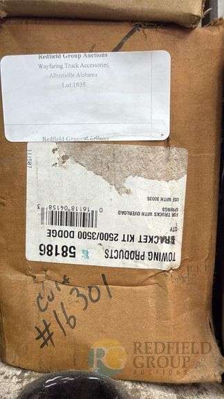 Dodge 2500/3500 Towing Bracket Kit, MPN 58186, Steel, Black image