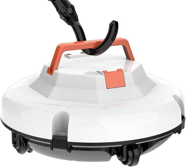 2025 Cordless Robotic Pool Cleaner - 120 Mins Automatic Pool Vacuum for Above Ground Pool & In - Ground Flat Pools up to 1000 Sq.Ft, Robot Pool Cleaner with Self - Parking Tech image