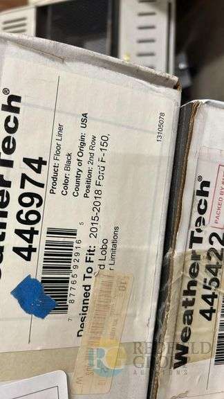 WeatherTech Floor Liner, Model 446974, Black, for 2015-2018 Ford F-150 image