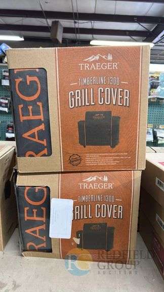 Traeger Timberline 1300 Grill Cover, Full-Length Protection, Traeger Logo image