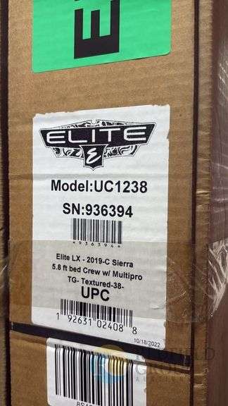 Elite UC1238 Truck Bed Cover, 2019-C Sierra 5.8 ft Crew, Serial: 936394 image