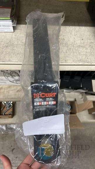 CURT 45270 Trailer Hitch Extension, 7,500 lbs Capacity, 4" Drop, 2" Rise image