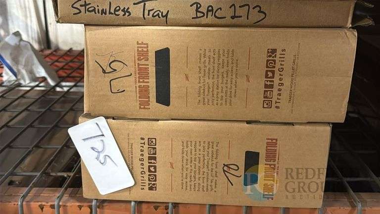 Traeger BAC173 Folding Front Shelf, Stainless Steel, 25"x12", Compatible with Pro Series image