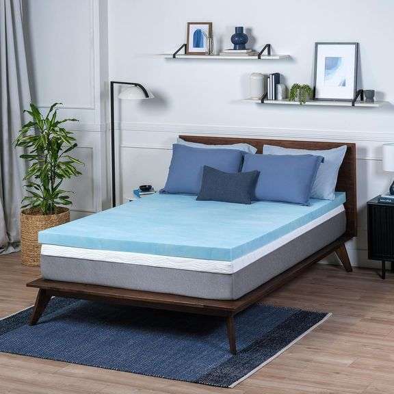 Sure2Sleep Twin XL Size, 3-Inch, Gel Swirl Memory Foam Mattress Topper Made in USA. Twin XL 3 Inches image