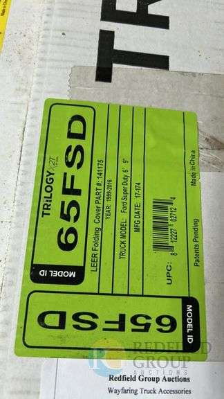 LEER Trilogy 65FSD Folding Truck Bed Cover, Ford Super Cab Fit, 6ft9ft9 image