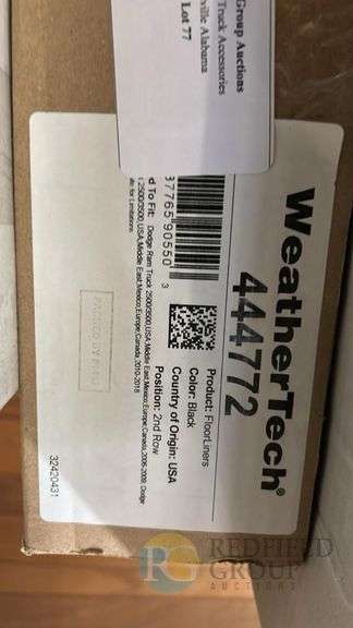 WeatherTech FloorLiner 444772 Black for Specific Vehicles RAM 2500/3500 image