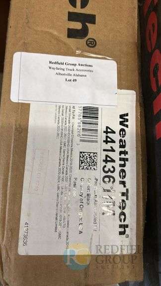 WeatherTech Floor Mats for Trucks, Model 44136-1, Black, TPE Material image