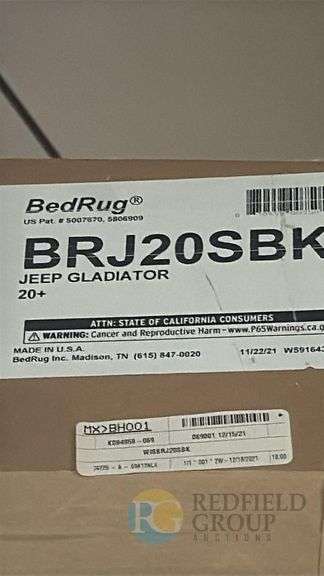 BedRug Truck Bed Liner for Jeep Gladiator 20+, Model BRJ20SBK image