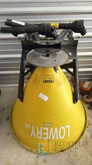 LOWERY MFG 500 Fertilizer Spreader, 500 lb Capacity, 3-Point Hitch image