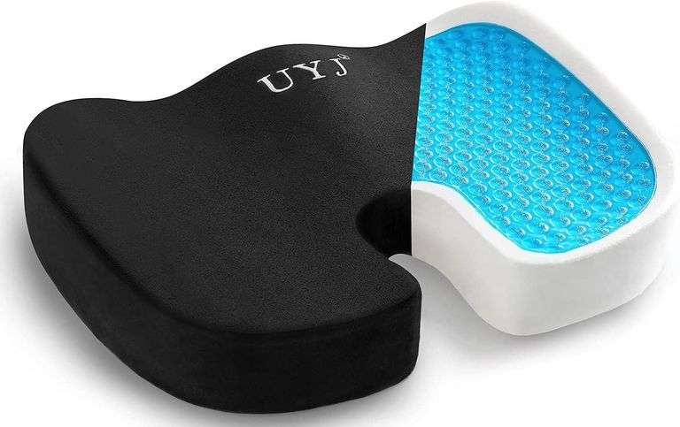 Seat Cushion for Office Chair,Memory Foam Seat Cushion,Tailbone,Sciatica,Lower Back Pain Relief,Chair Cushion for Car,Wheelchair,Computer and Desk Chair image