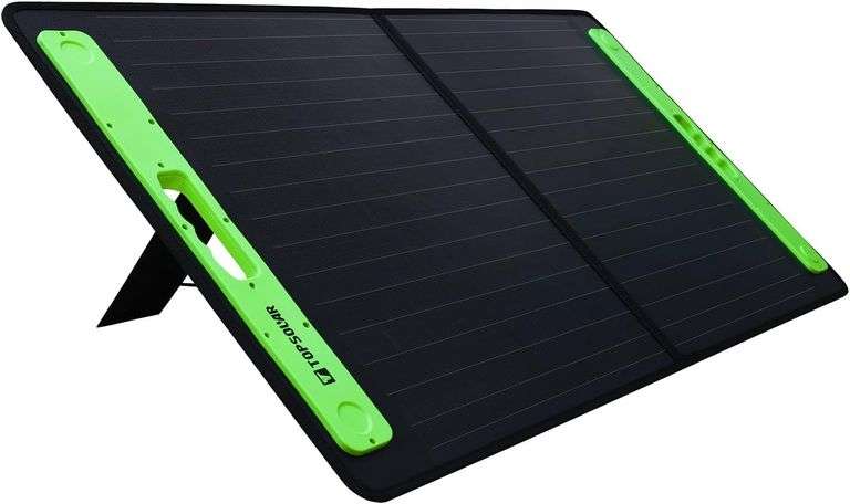 Topsolar 100W Foldable Portable Solar Panel $80 image